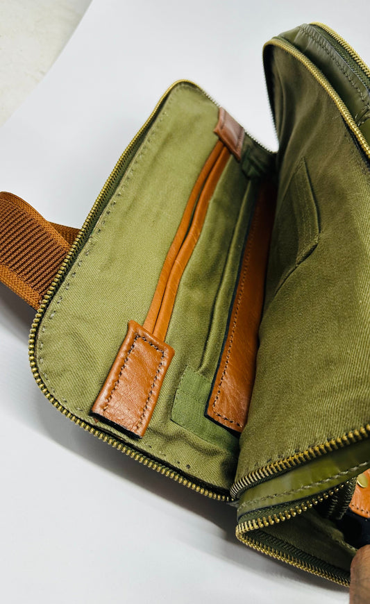 Prof.type Leather Bag, Handmade Hand-Stitched