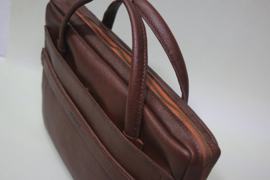 Leather Briefcase, Laptop Bag, (KIKFA SIDEHACK LAPTOP BAG)