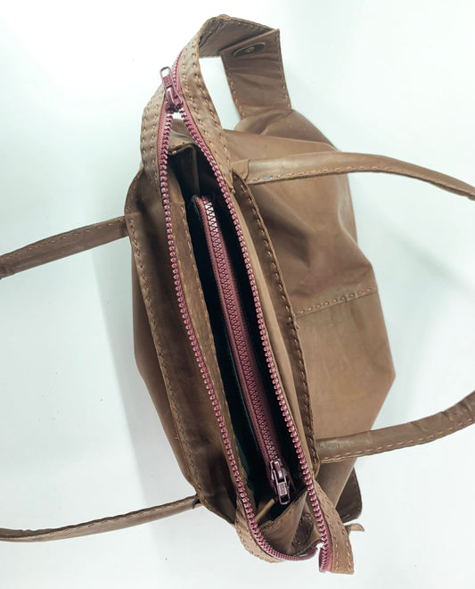 Luna hand Bag, pure leather, Handmade Hand-Stitched