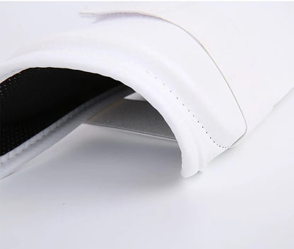 Arm and Shin Protectors Guard Shin protector For Taekwondo Martial Arts Pu Leather White Protector taekwondo arm guard shin guard