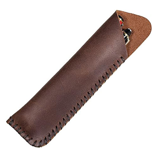 Leather Two Pen Holder handmade - Hand Stitched