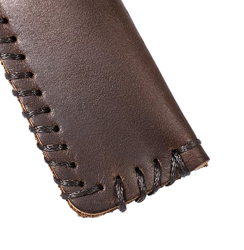 Leather Two Pen Holder handmade - Hand Stitched