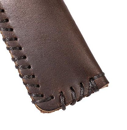 Leather Two Pen Holder handmade - Hand Stitched