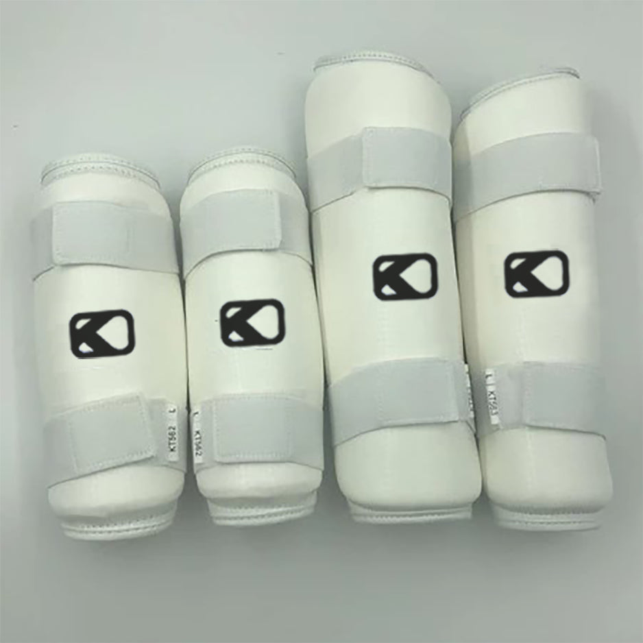 Arm and Shin Protectors Guard Shin protector For Taekwondo Martial Arts Pu Leather White Protector taekwondo arm guard shin guard