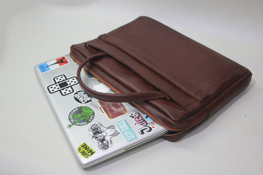 Leather Briefcase, Laptop Bag, (KIKFA SIDEHACK LAPTOP BAG)