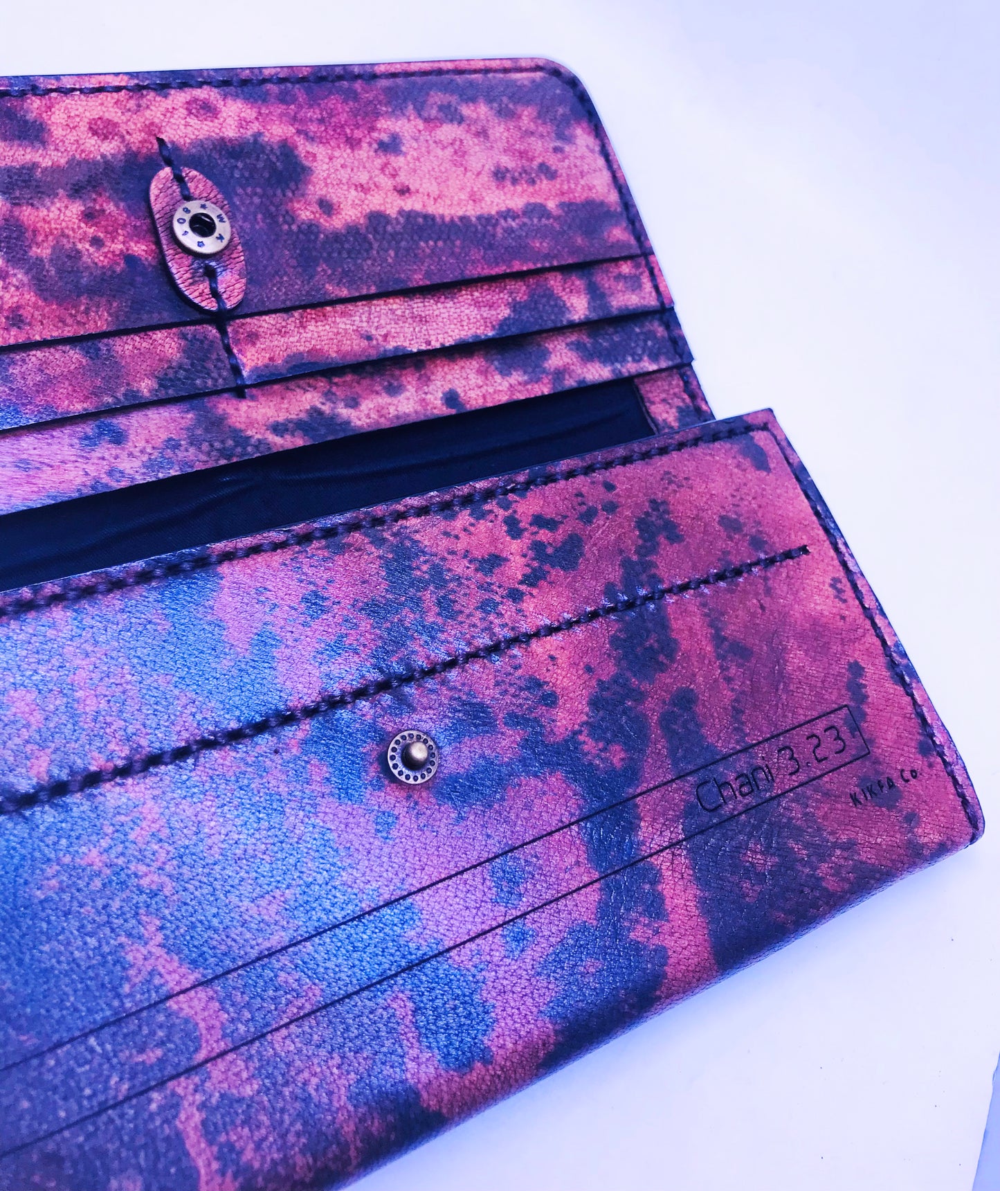 python print AVA wallet, Handmade Hand-Stitched