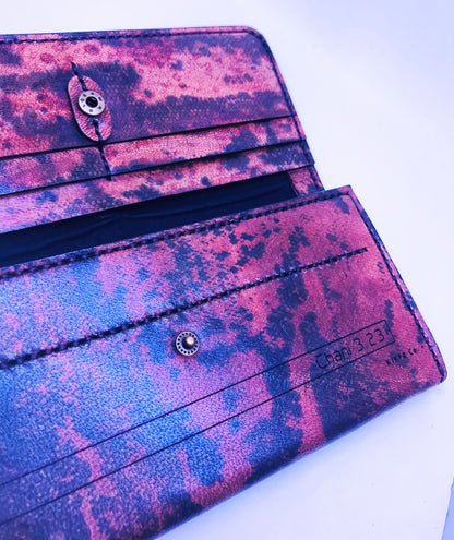 python print AVA wallet, Handmade Hand-Stitched