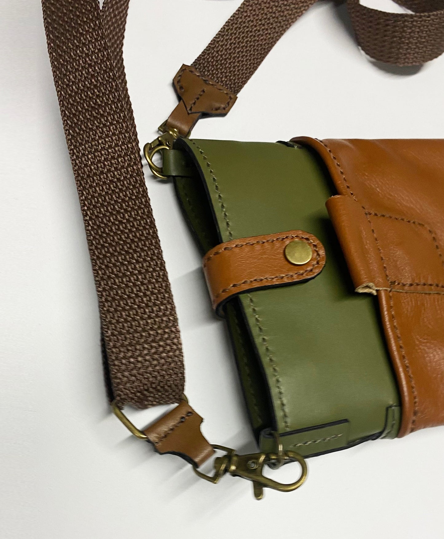 Ladies Pocket Bag, Handmade Hand-Stitched