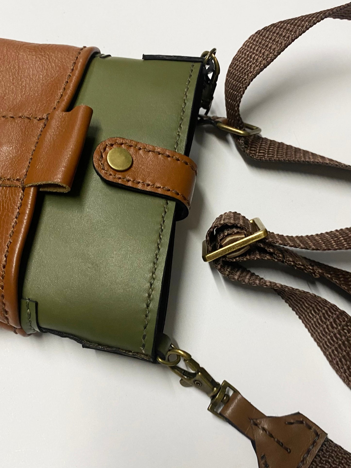 Ladies Pocket Bag, Handmade Hand-Stitched