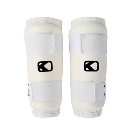 Arm and Shin Protectors Guard Shin protector For Taekwondo Martial Arts Pu Leather White Protector taekwondo arm guard shin guard