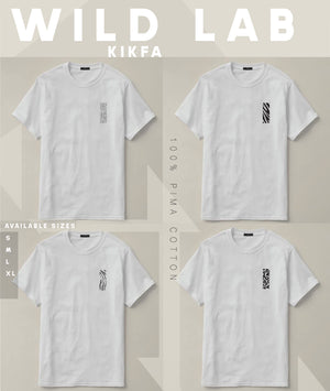 WildLAB White WHITE animal skin printed tee